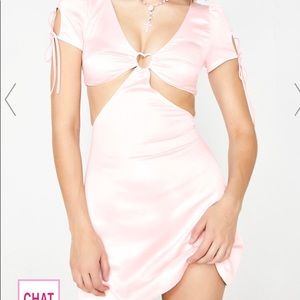 Dolls Kill Pink Cutout dress